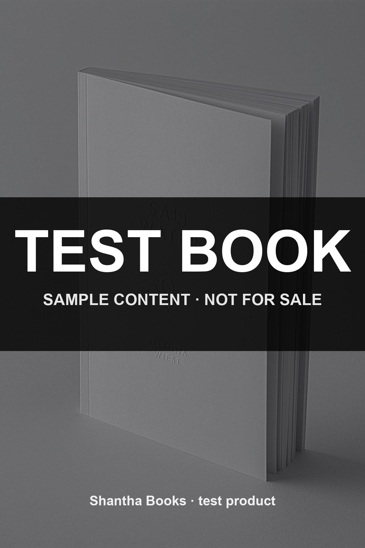TEST BOOK — sample content, not for sale